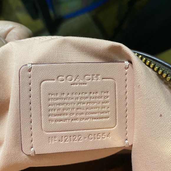 Coach Signature Canvas/ Leather Crossbody Bag - Picture 5 of 6